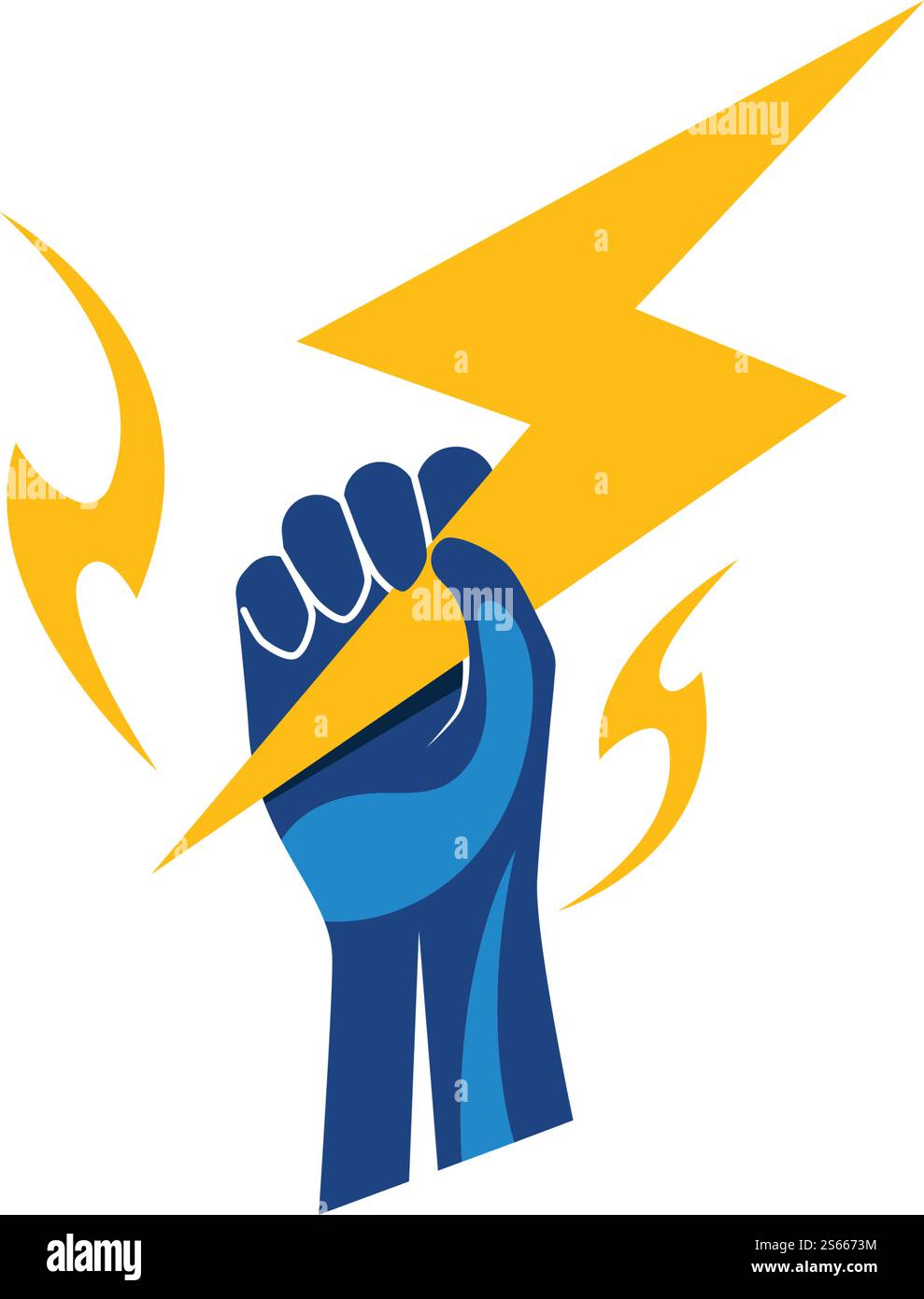 Hand holding lightning hi-res stock photography and images - Alamy