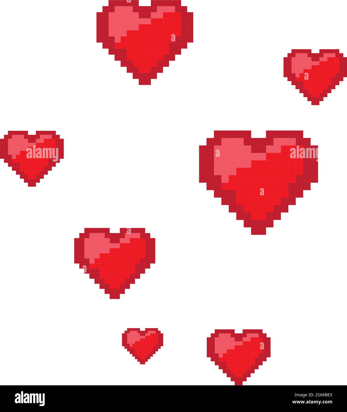 Love pixel art design Logo Vector Template Stock Vector Image & Art - Alamy