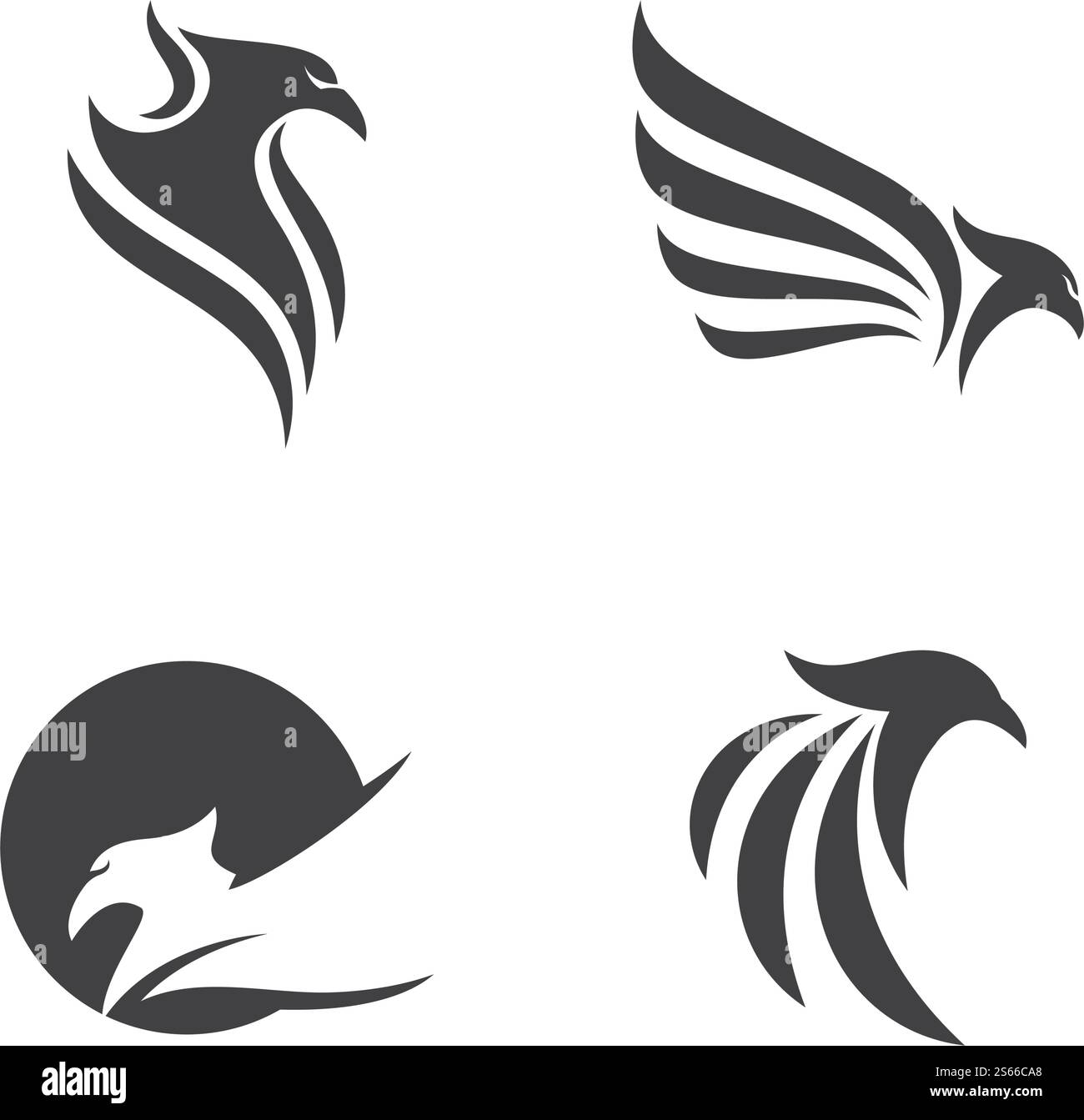 Phoenix fire Bird Logo Template vector Stock Vector Image & Art - Alamy