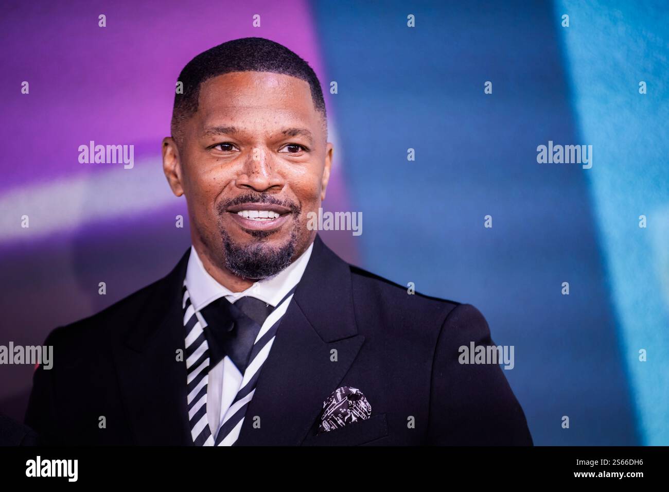 15 January 2025, Berlin: Jamie Foxx, actor, comes to the special