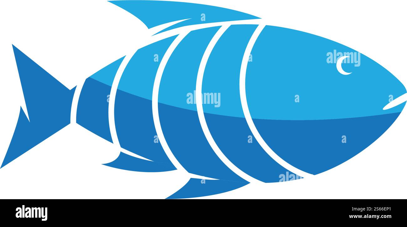 Fish Logo ilustration vector Template Stock Vector