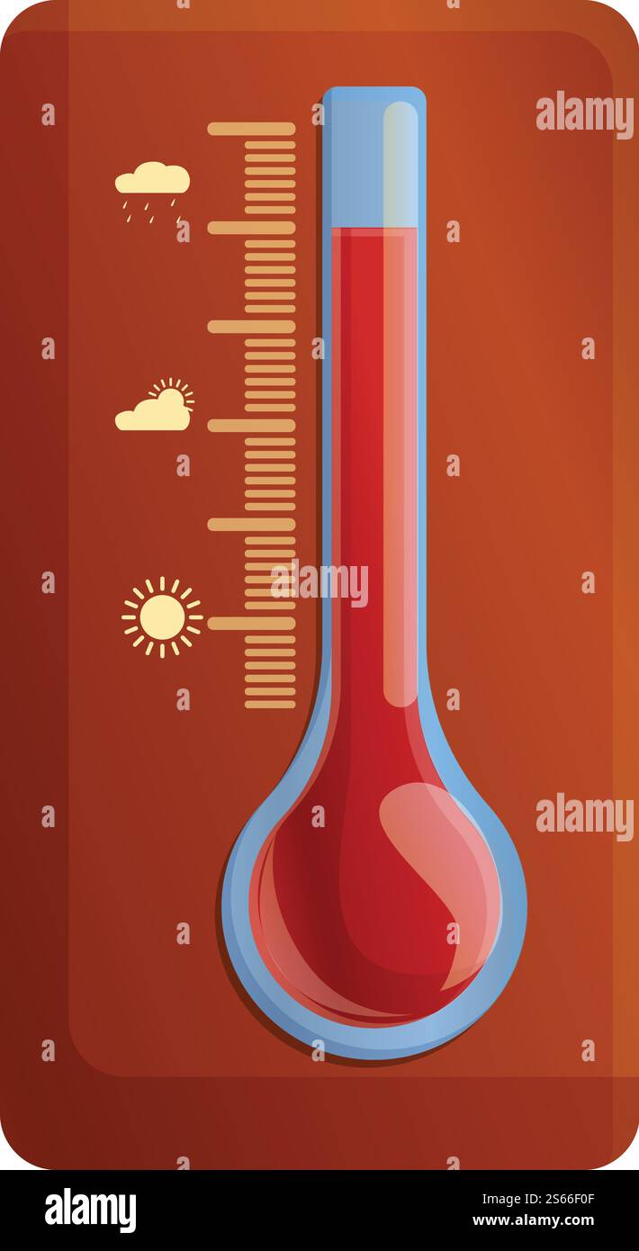 Outdoor barometer icon. Cartoon of outdoor barometer vector icon for ...