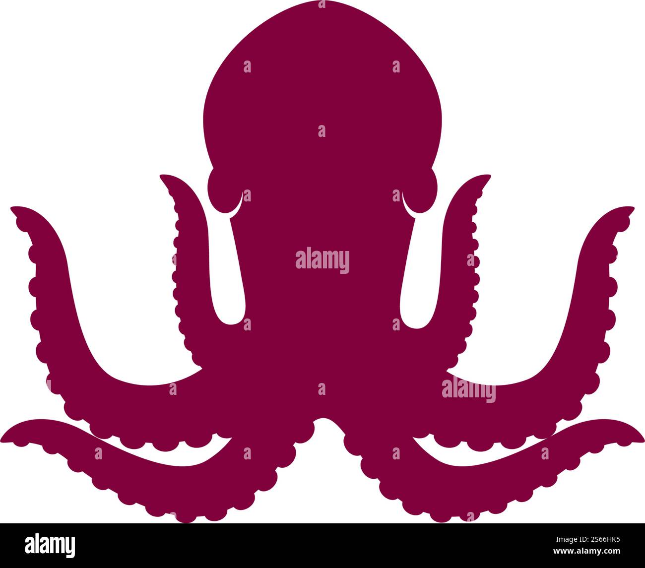 Octopus logo ilustration vector template Stock Vector