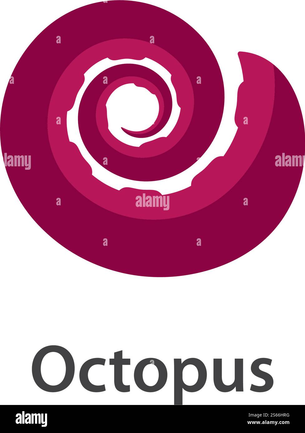 Octopus logo ilustration vector template Stock Vector