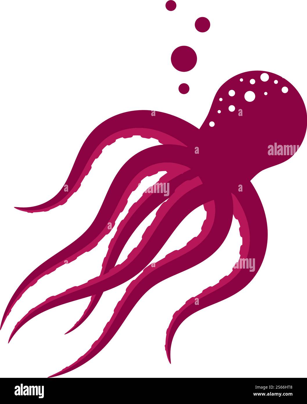 Octopus logo ilustration vector template Stock Vector