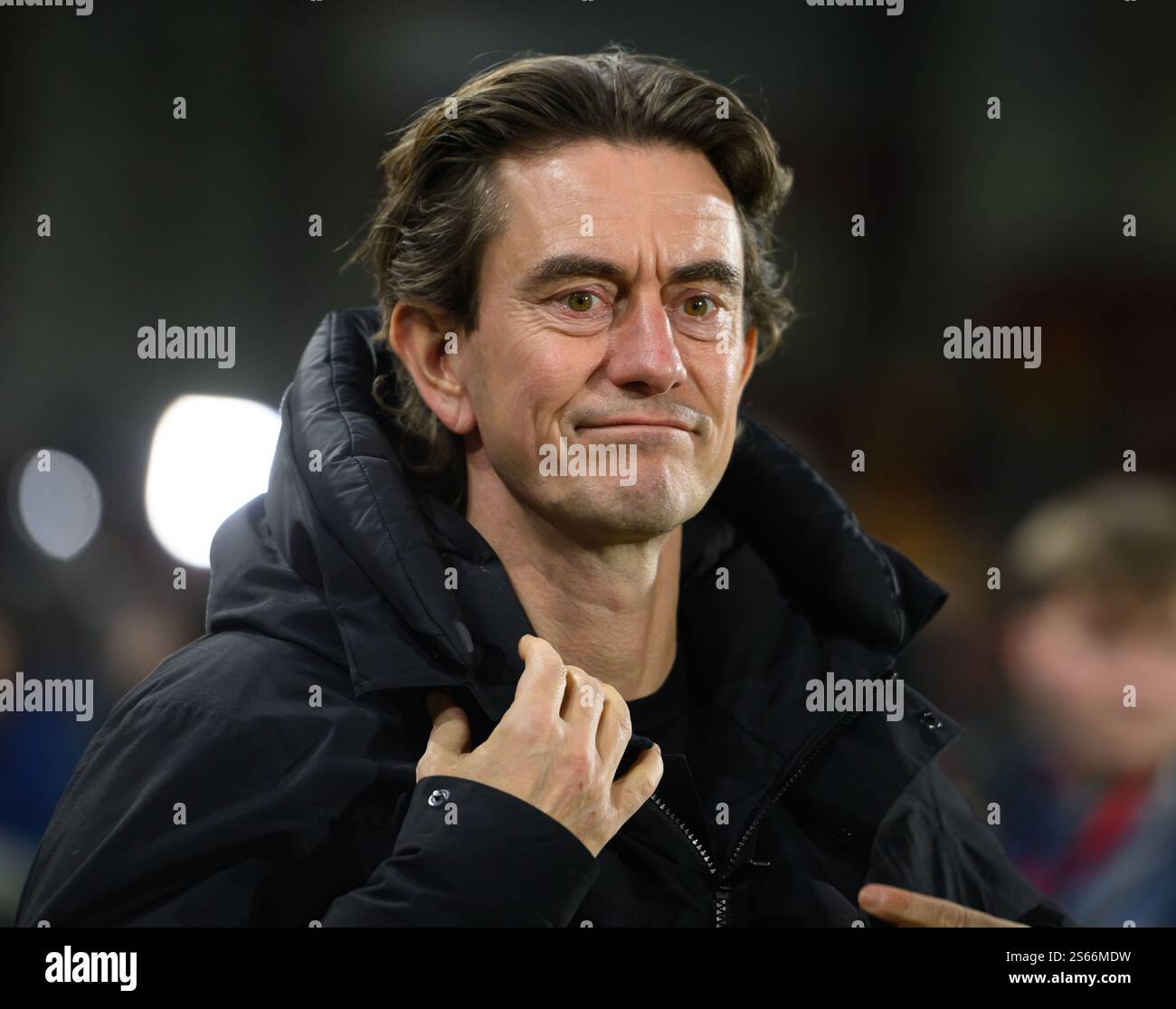 London, UK. 14th Jan, 2025. Brentford v Manchester City - Premier League - Gtech Community Stadium.                                             Brentford Manager Thomas Frank.                                                    Picture Credit: Mark Pain / Alamy Live News Stock Photo