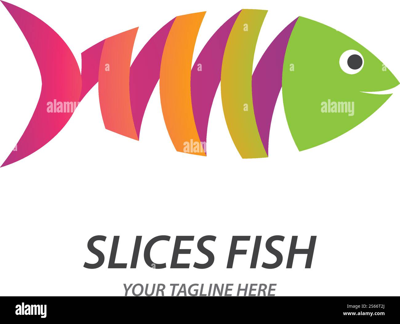 Fish Logo ilustration vector Template Stock Vector