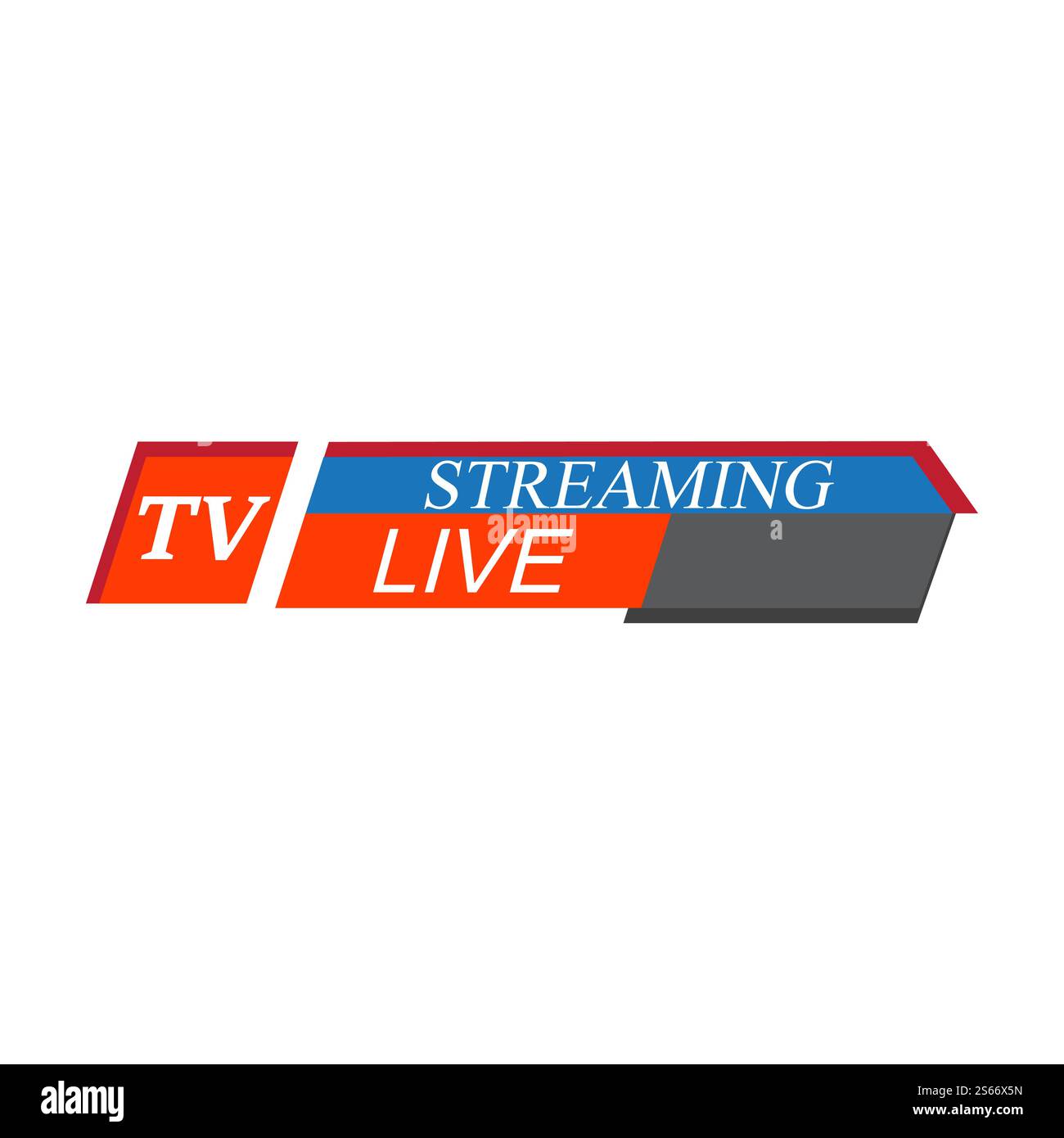Tv news bars  headlin or lower third template Stock Vector