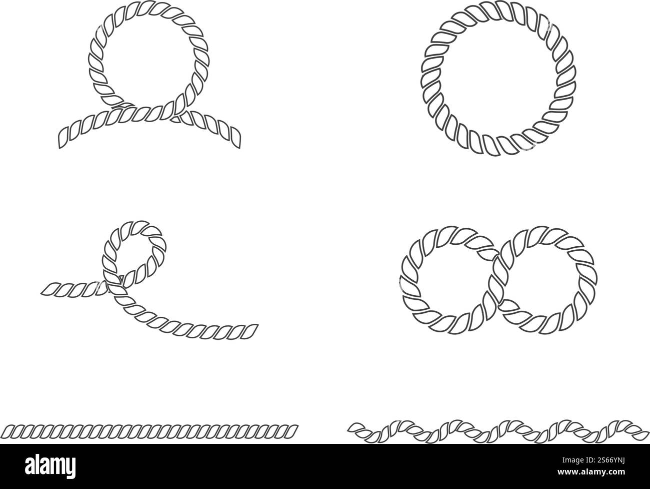 Rope icon vector illustration template Stock Vector Image & Art - Alamy