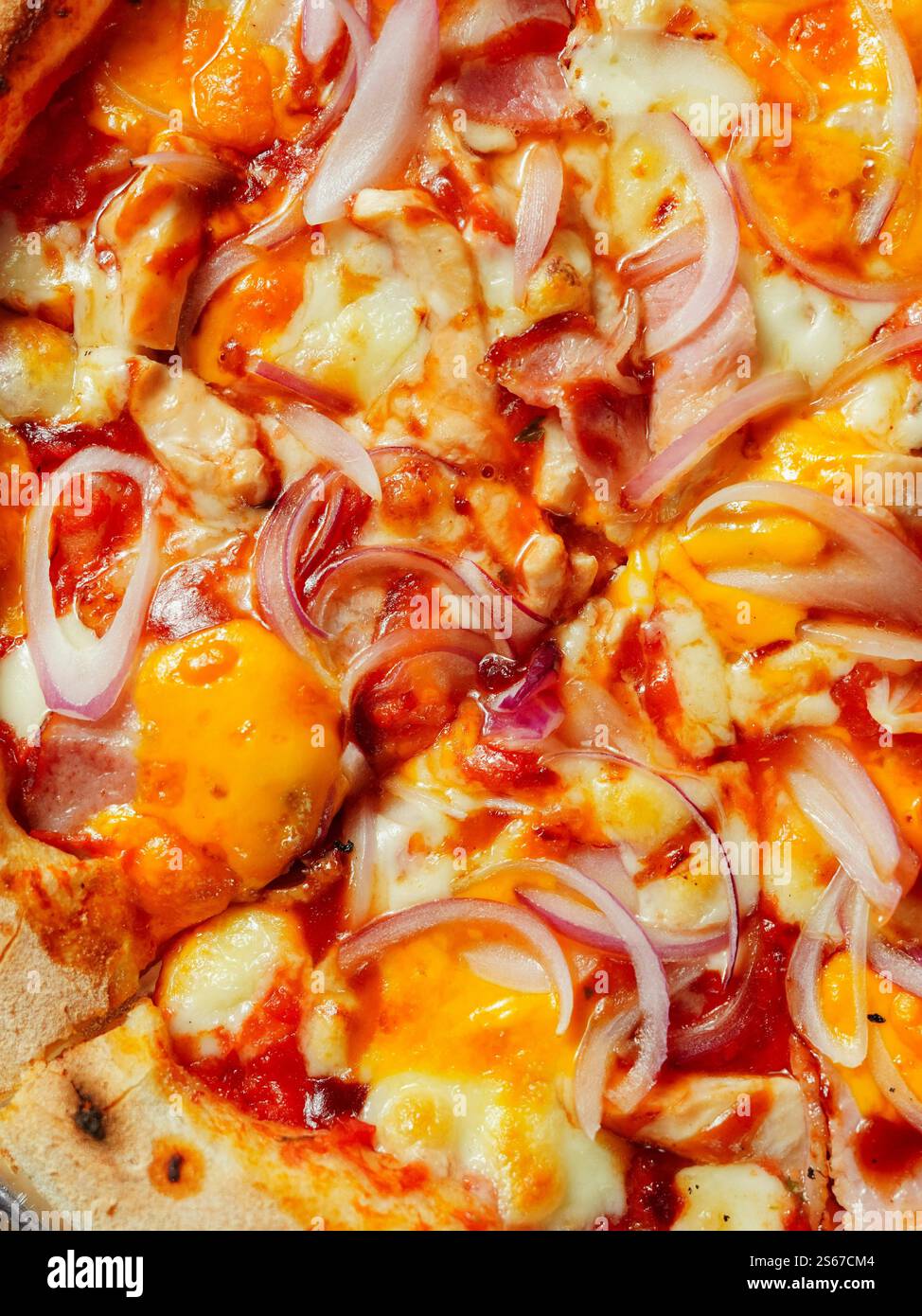 Pepperoni Pizza on a Box Stock Photo