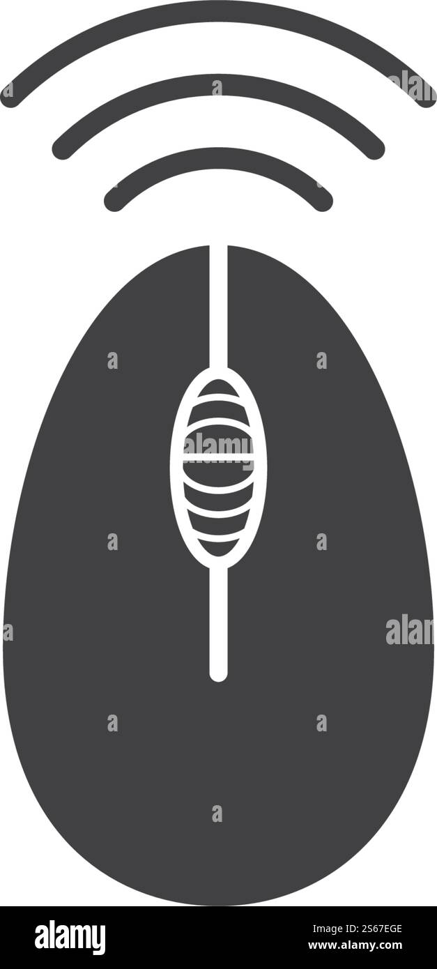 Wireless mouse icon vector template Stock Vector Image & Art - Alamy