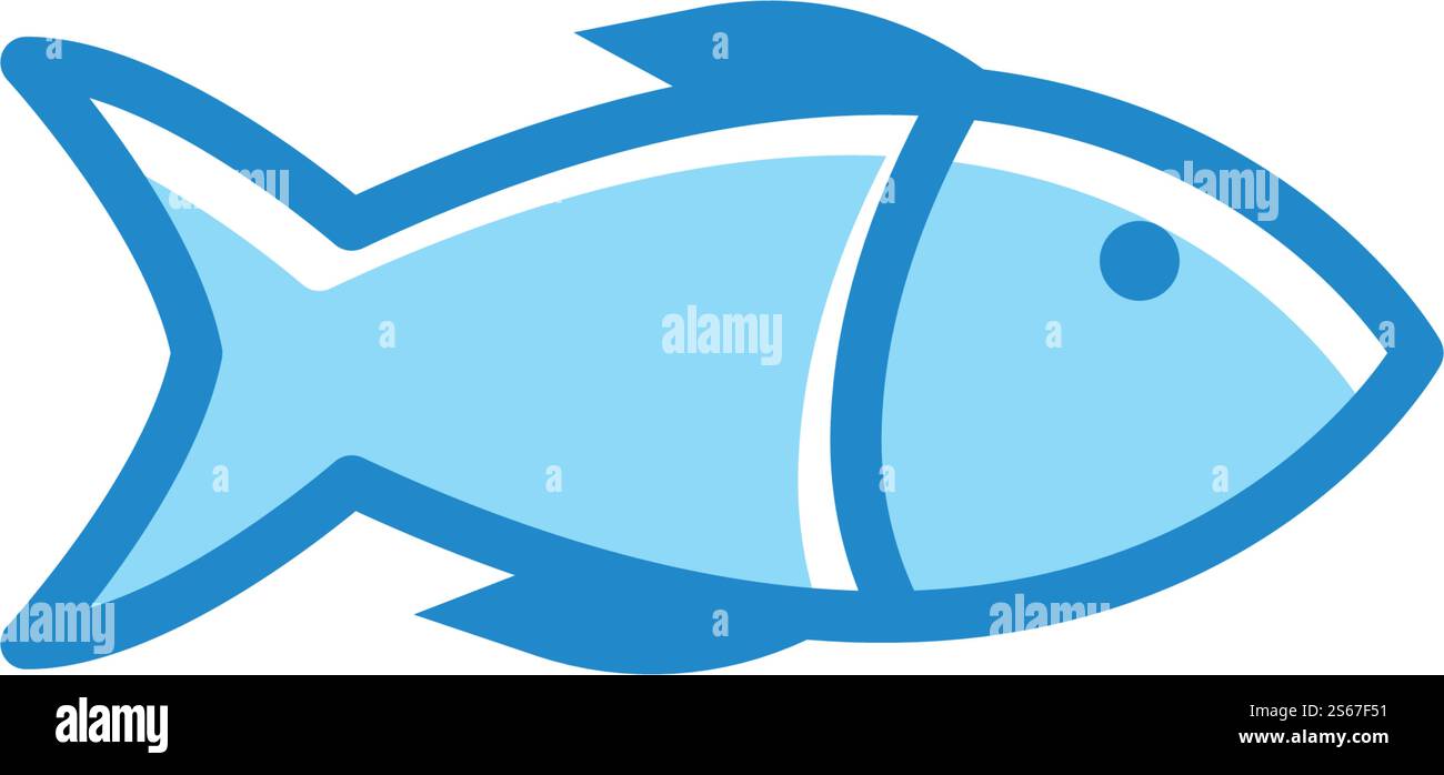 Fish Logo ilustration vector Template Stock Vector