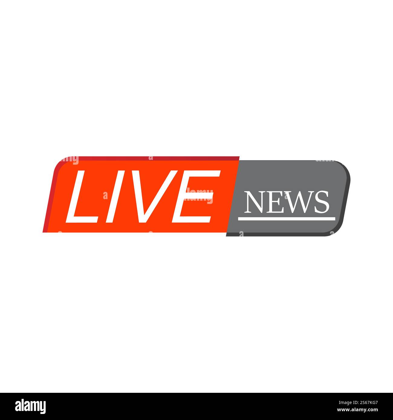 Tv news bars headlin or lower third template Stock Vector