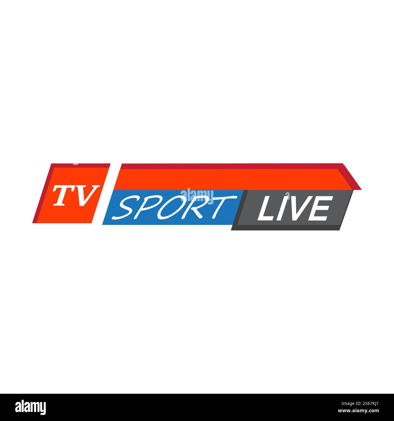 Tv news bars headlin or lower third template Stock Vector