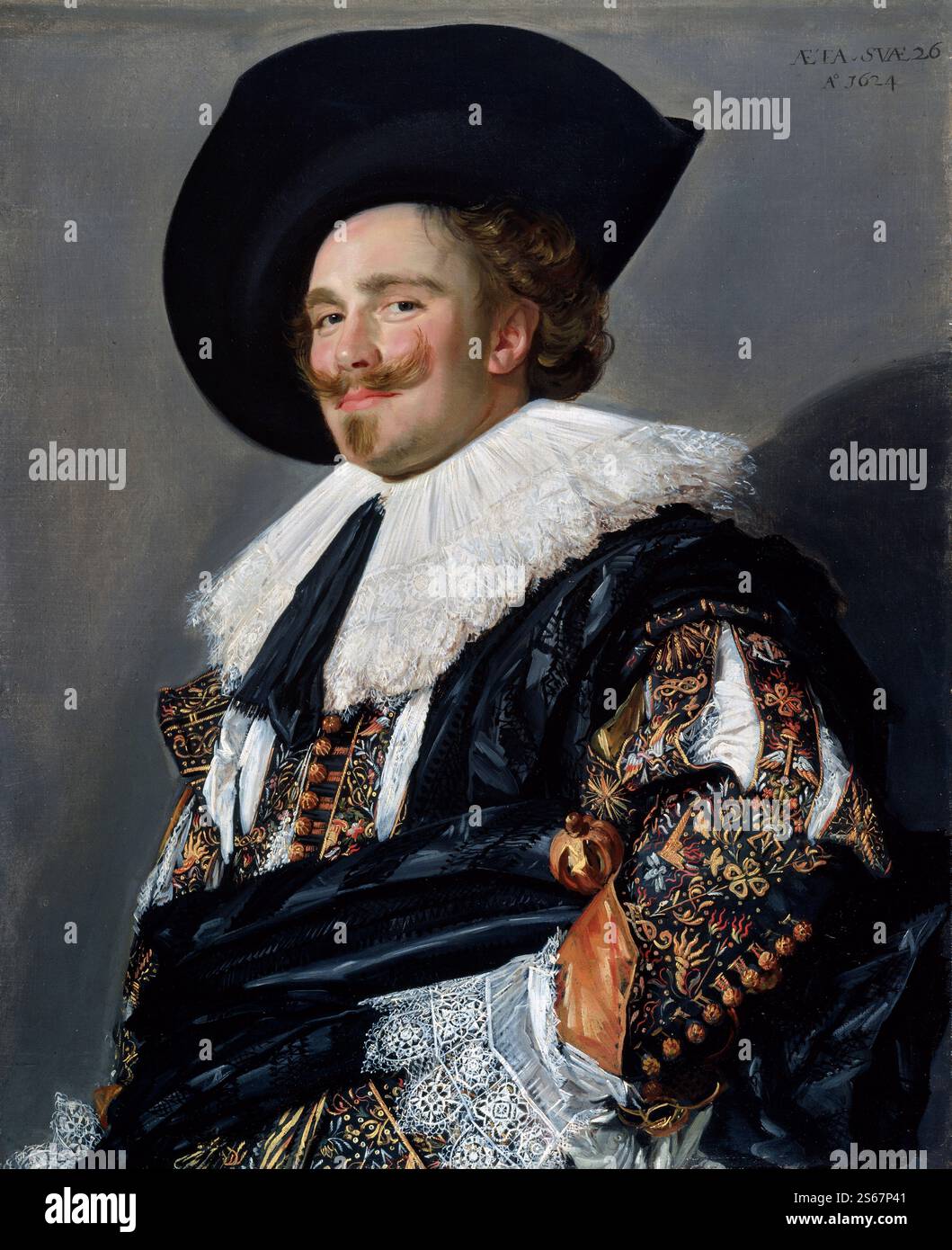 Laughing Cavalier, Frans Hals, 1624 Stock Photo