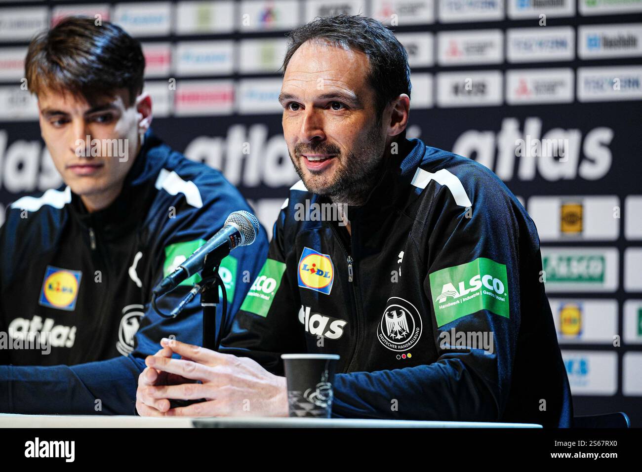Benjamin Hatton Benjamin Chatton (Deutschland, ManaDEN) DEN, Pressekonferenz ...