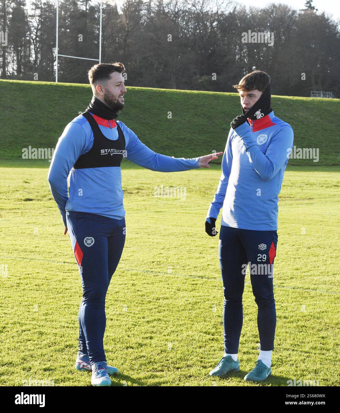 Oriam Sports Centre Edinburgh.Scotland.UK.16th Jan 2025 Hearts Training
