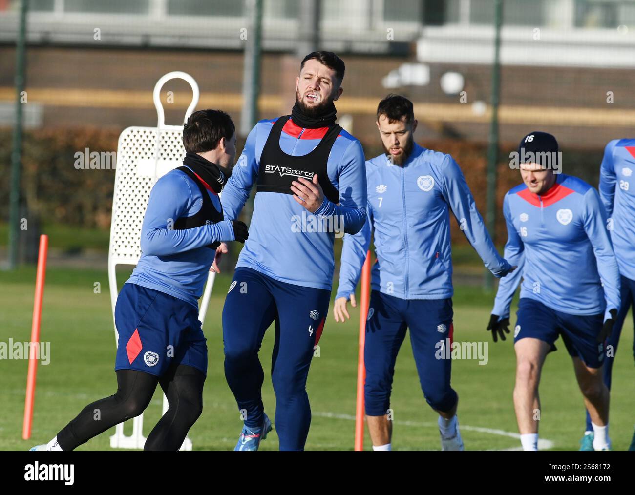 Oriam Sports Centre Edinburgh.Scotland.UK.16th Jan 2025 Hearts Training