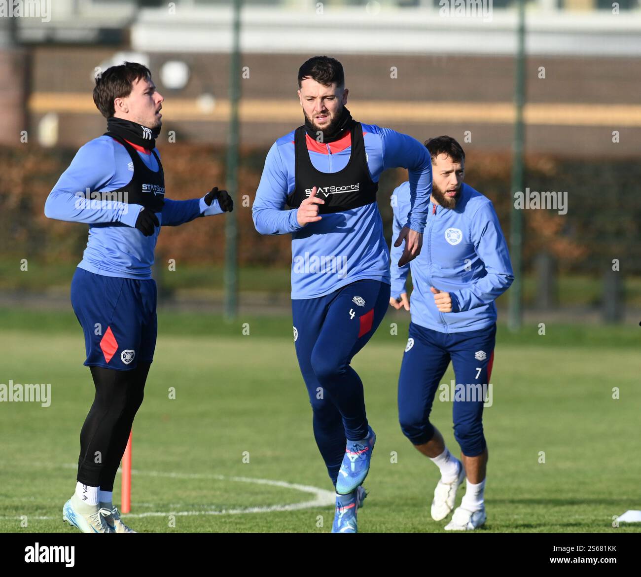 Oriam Sports Centre Edinburgh.Scotland.UK.16th Jan 2025 Hearts Training