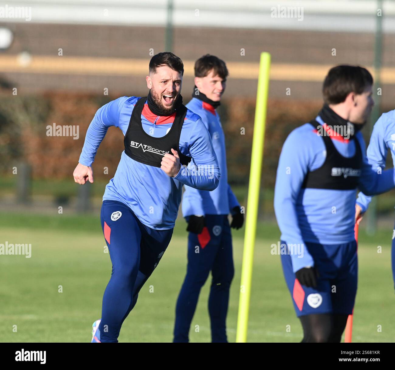 Oriam Sports Centre Edinburgh.Scotland.UK.16th Jan 2025 Hearts Training