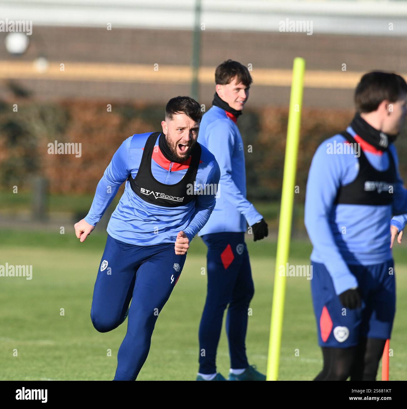 Oriam Sports Centre Edinburgh.Scotland.UK.16th Jan 2025 Hearts Training