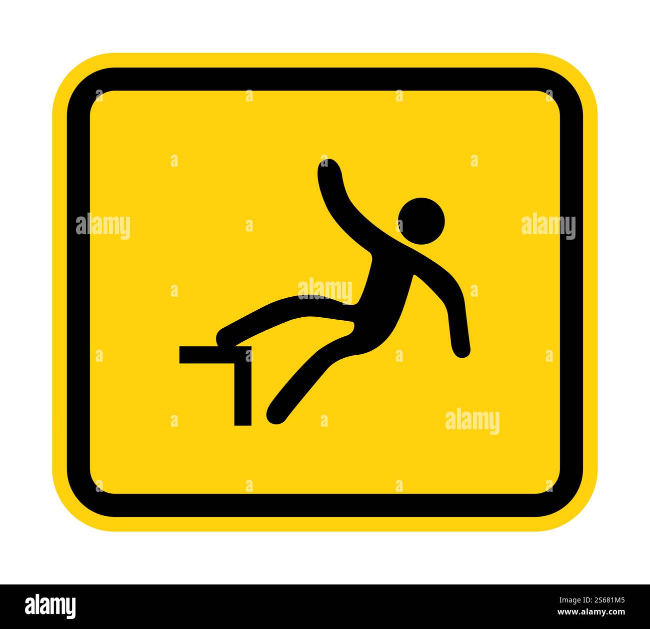 Beware Drop Symbol Sign Isolate On White Background,Vector Illustration Stock Vector