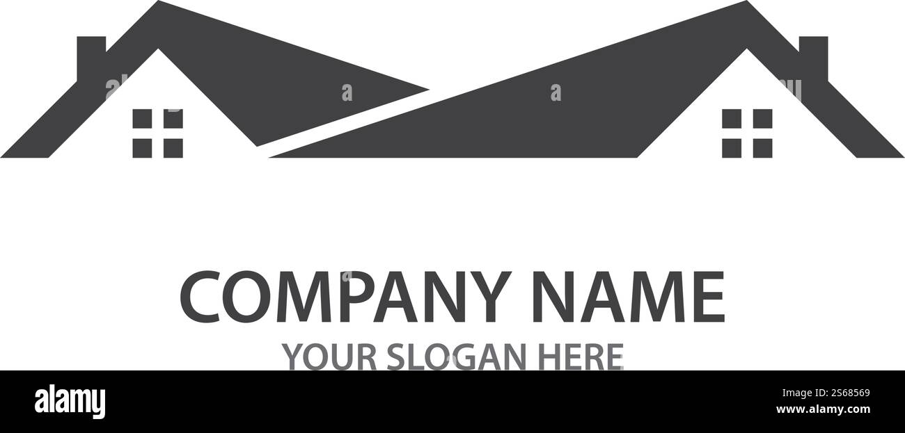 Property and Construction Logo design Stock Vector