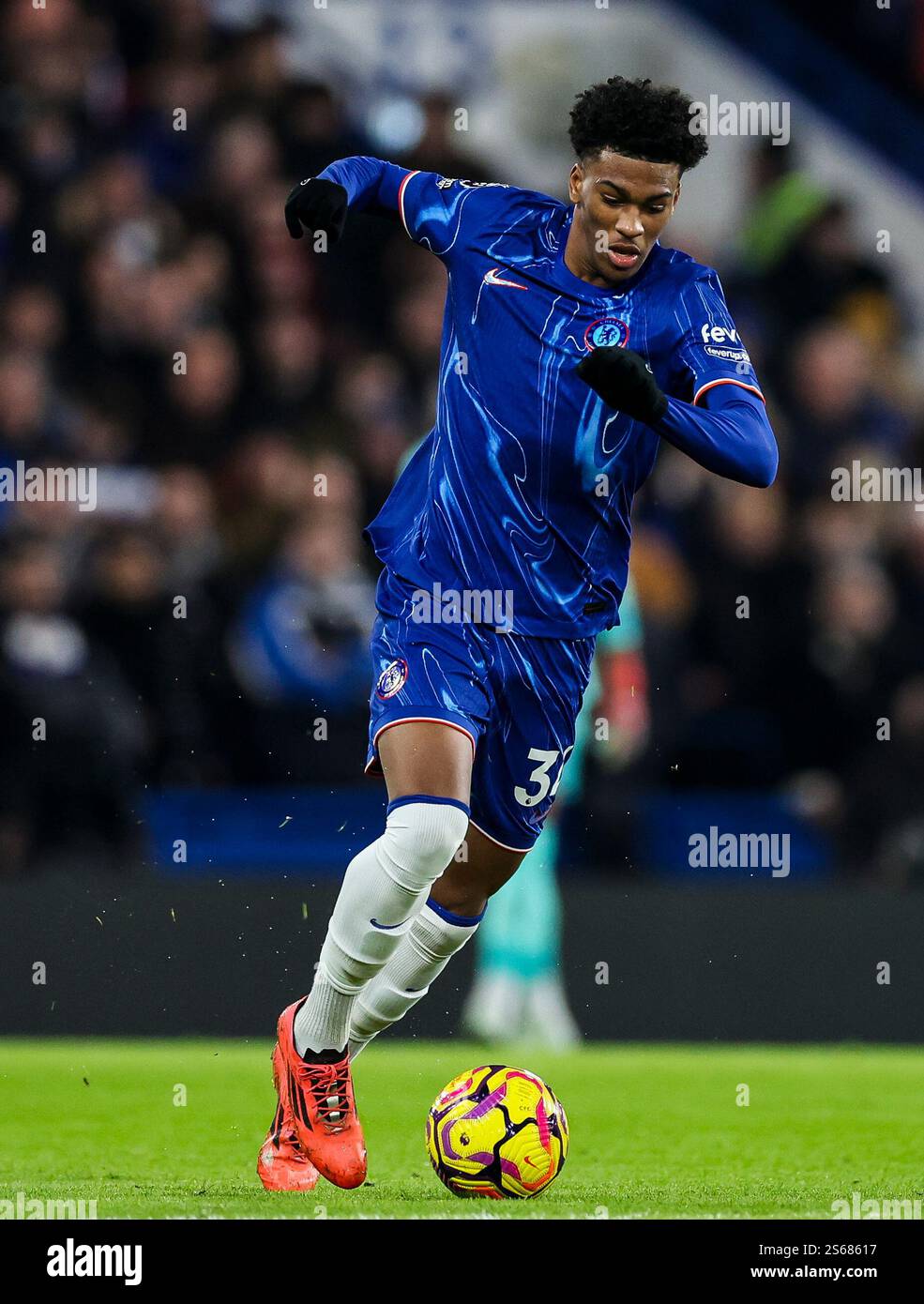 Chelsea s Josh Acheampong During The Premier League Match At Stamford 