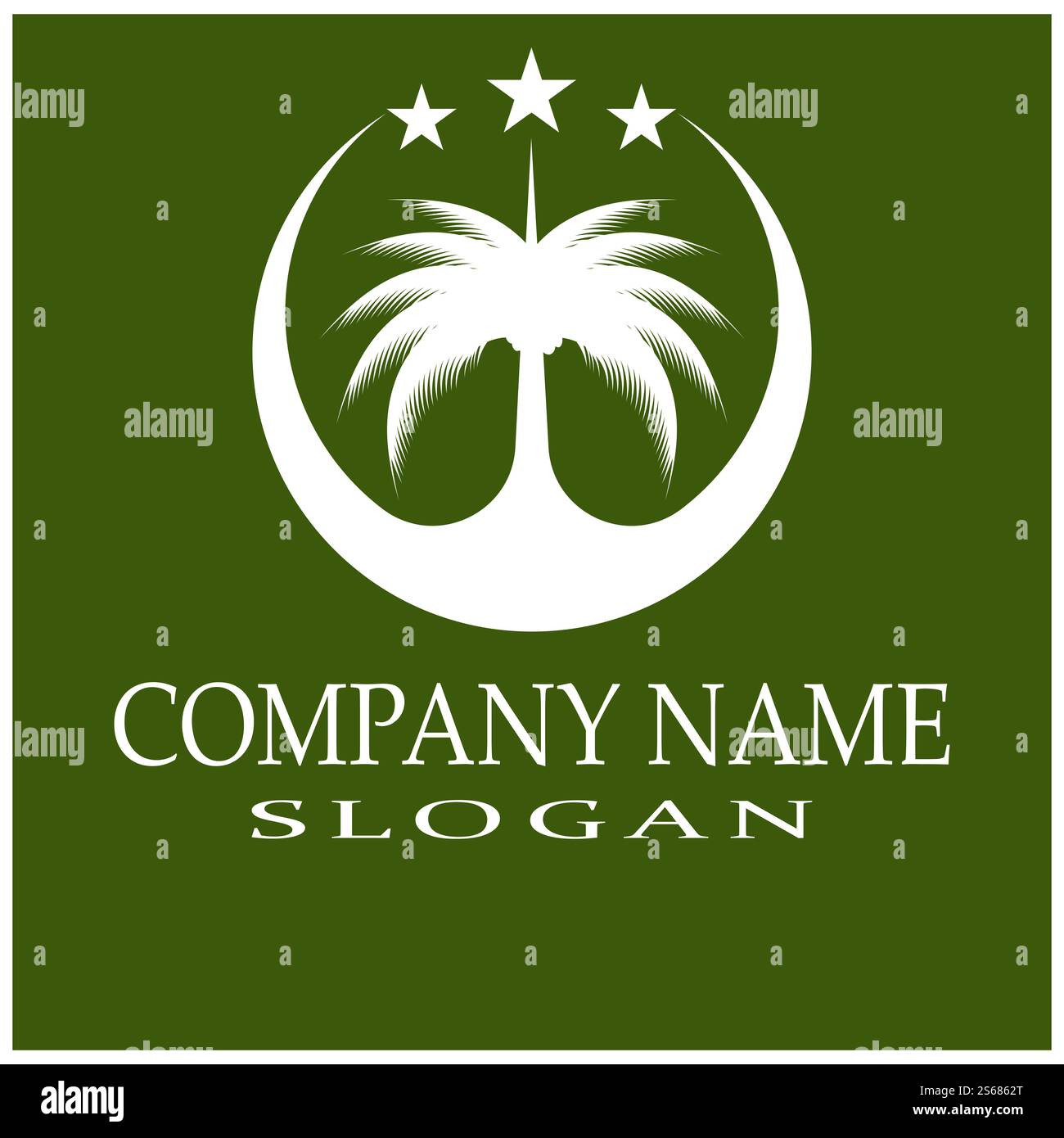 Dates tree Logo Template vector symbol nature Stock Vector