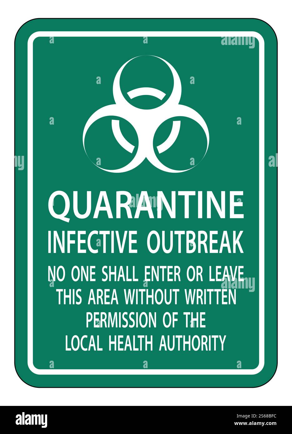 Infective Sign Quarantine Infective Outbreak Sign Isolate on transparent Background ...