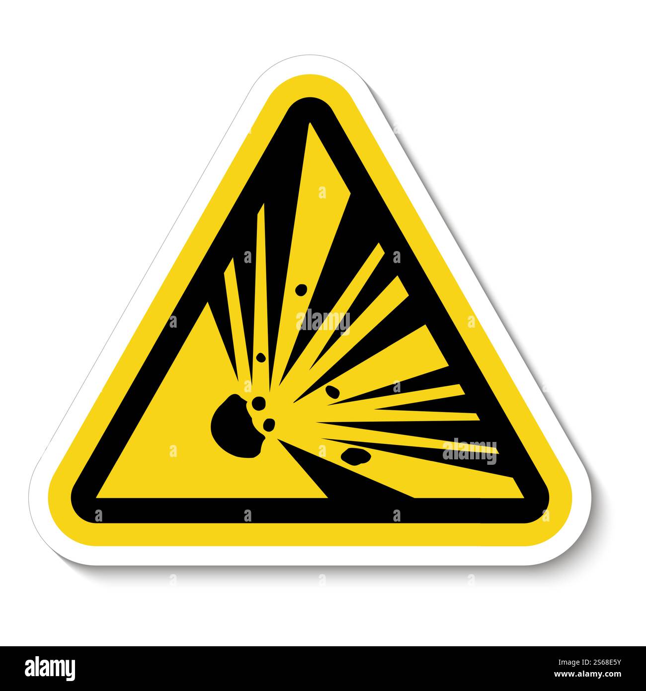 Beware Explosive Material Symbol Sign Isolate on White Background ...