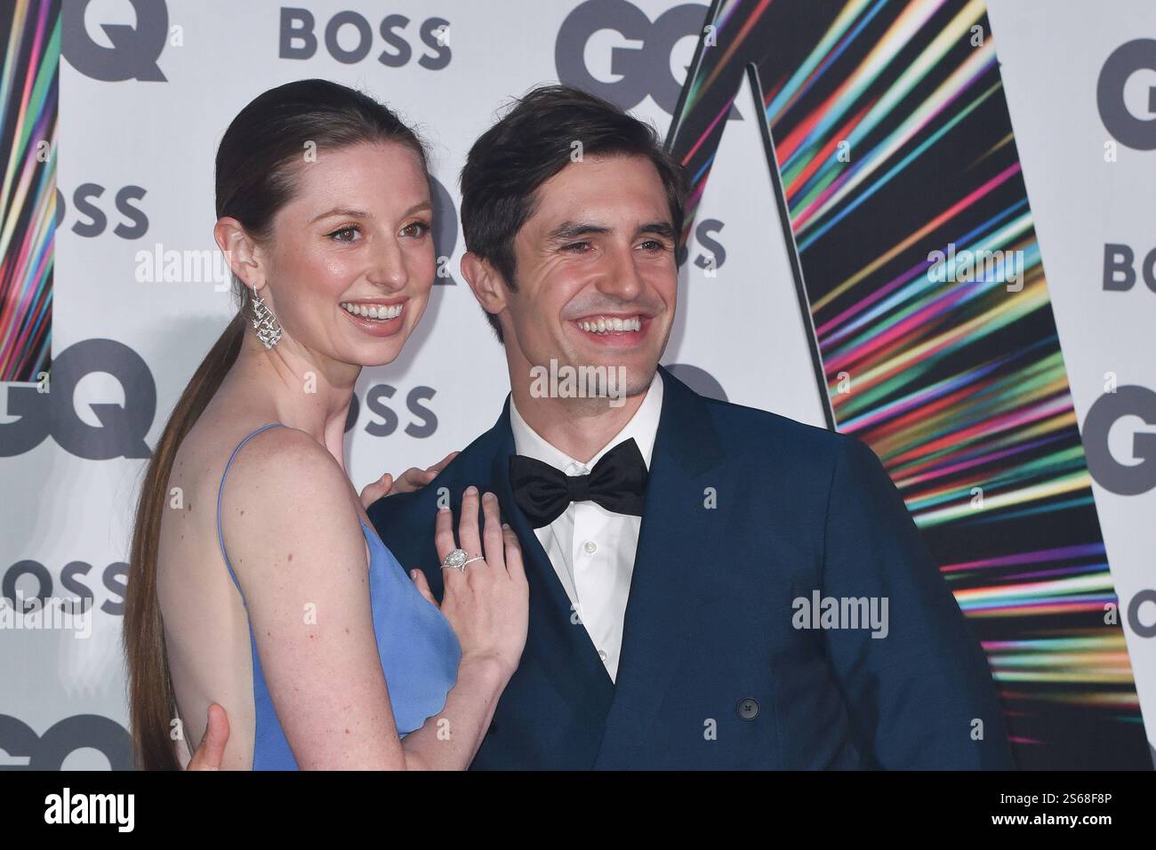 Ellie Heydon and Phil Dunster attends the GQ Men Of The Year Awards