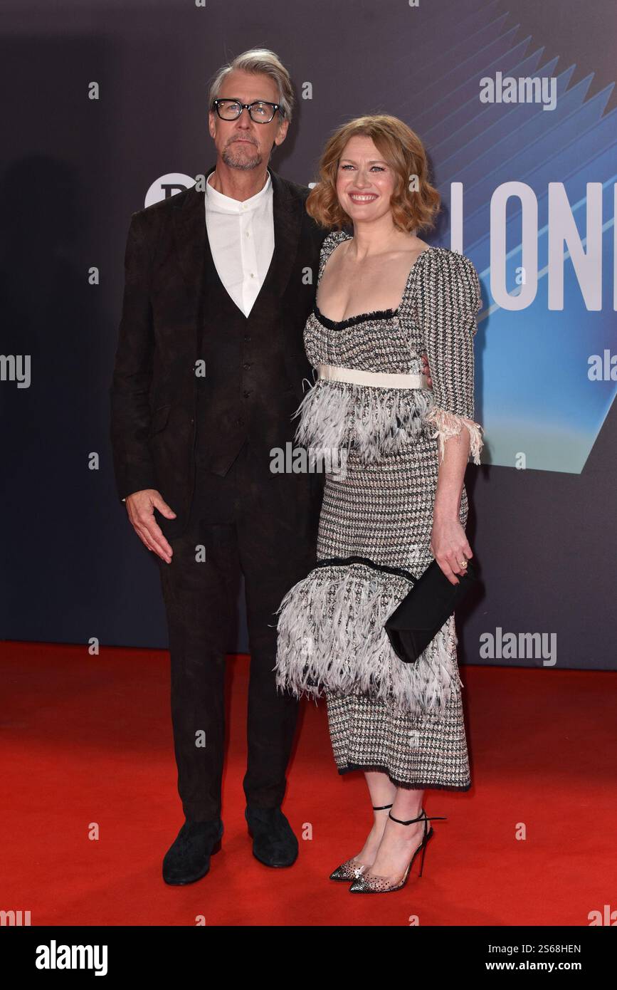 Alan Ruck and Mireille Enos attends 'Succession' European Premiere ...