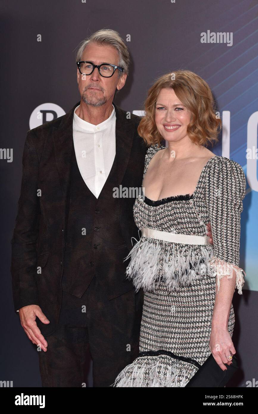Alan Ruck and Mireille Enos attends 'Succession' European Premiere ...