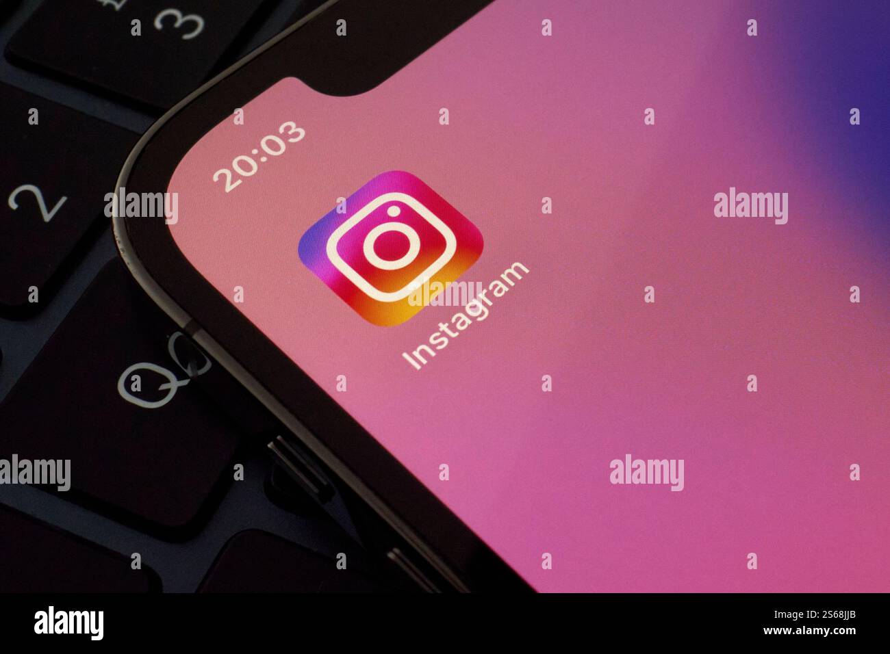 Instagram: The Social Media Platform for Photos and Videos Stock Photo