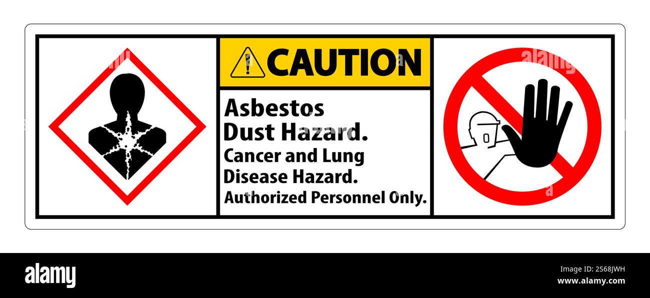 Caution Label Disease Hazard, Authorized Personnel Only Isolate on ...