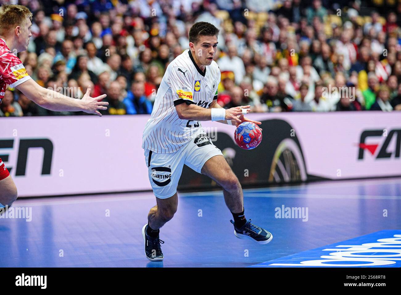 Renars Uscins (Deutschland, 23) DEN, Deutschland vs. Polen, Handball
