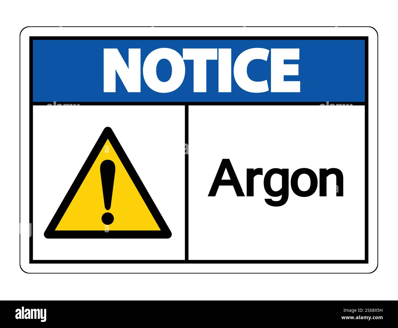 Notice Argon Symbol Sign Isolate On White Background,Vector Illustration Stock Vector
