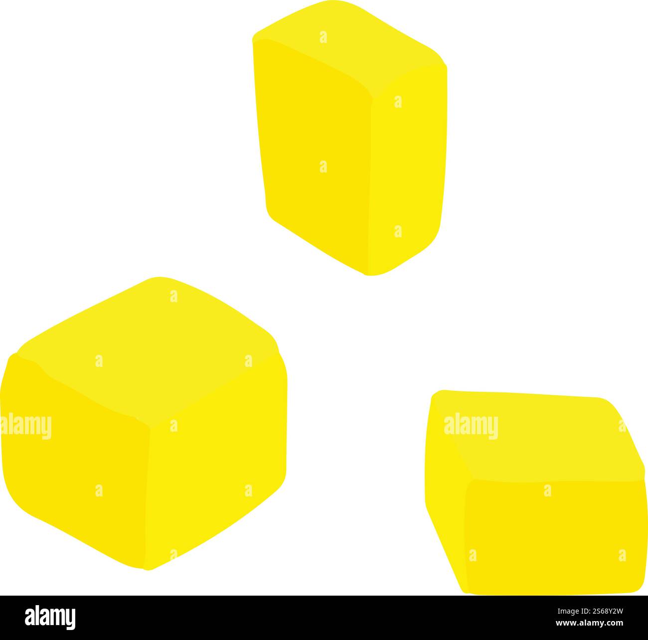 Pineapple cubes icon. Isometric of pineapple cubes vector icon for web design isolated on white background. Pineapple cubes icon, isometric style Stock Vector
