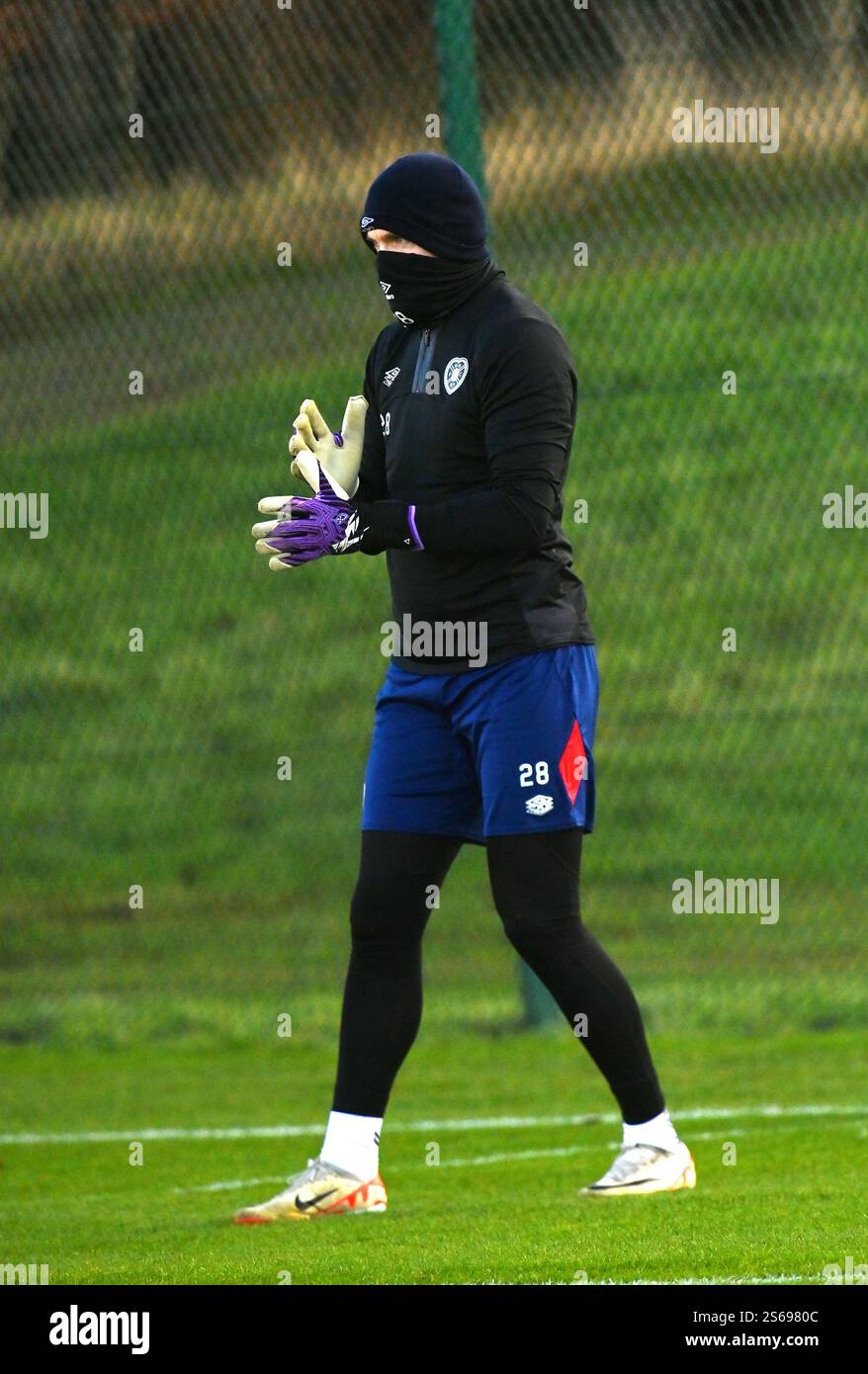 Oriam Sports Centre Edinburgh.Scotland.UK.16th Jan 2025 Hearts Training