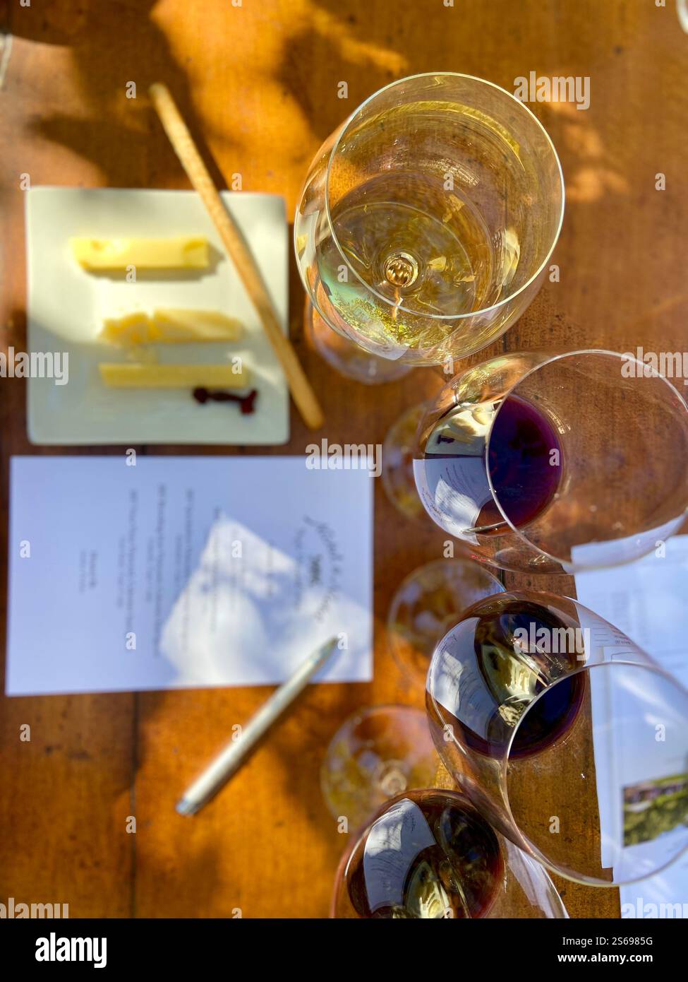 Nickel & Nickel tasting - Smartphone Captured Stock Image