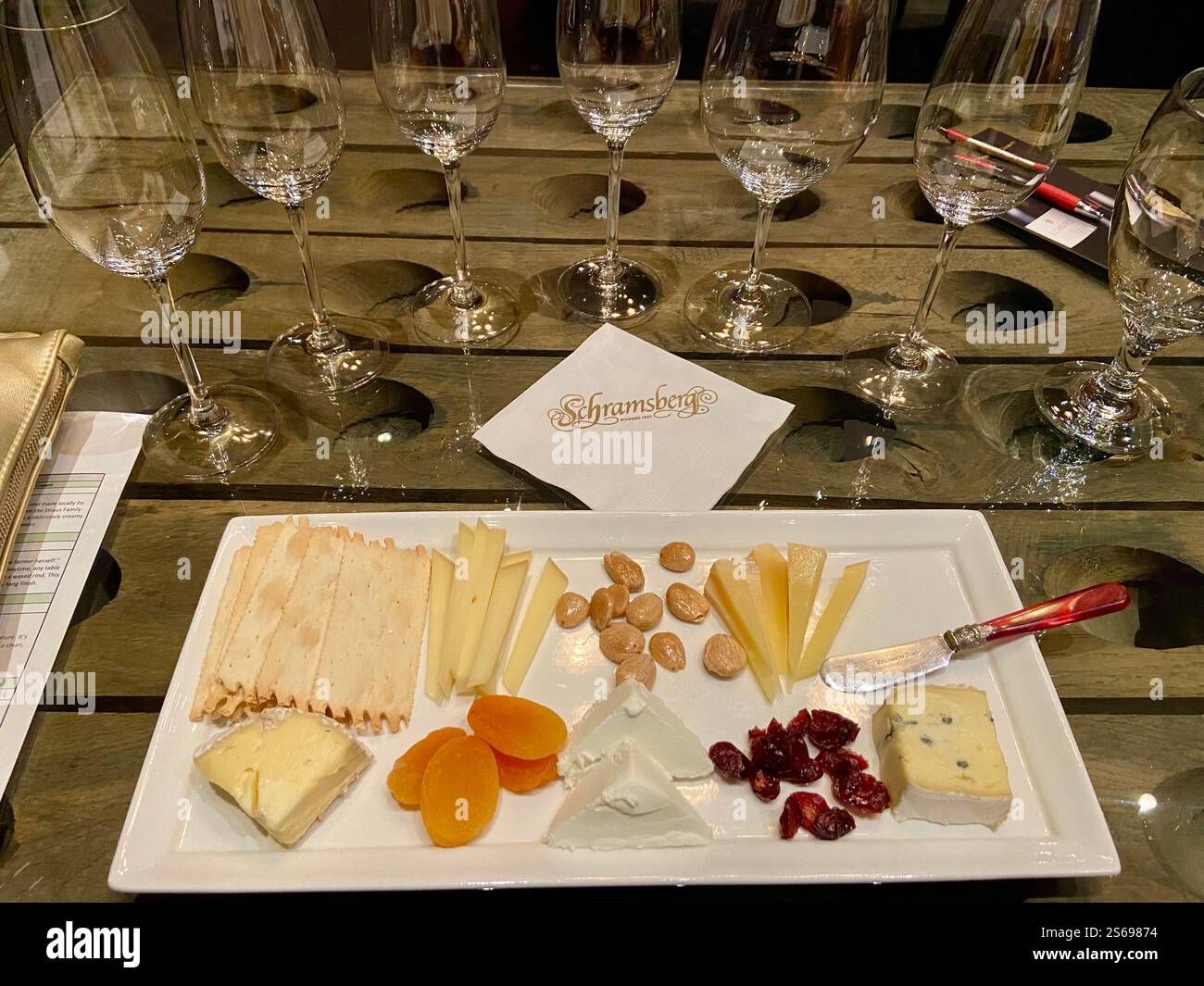 Schramsberg wine tasting - Smartphone Captured Stock Image