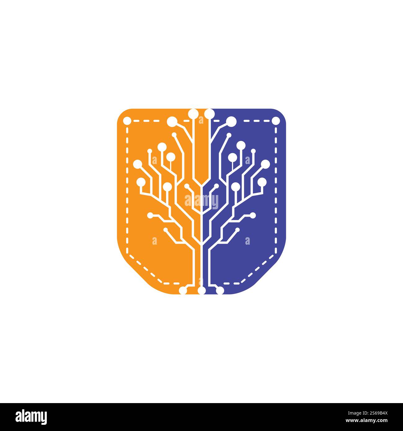 Pocket Technology vector logo design. Stock Vector