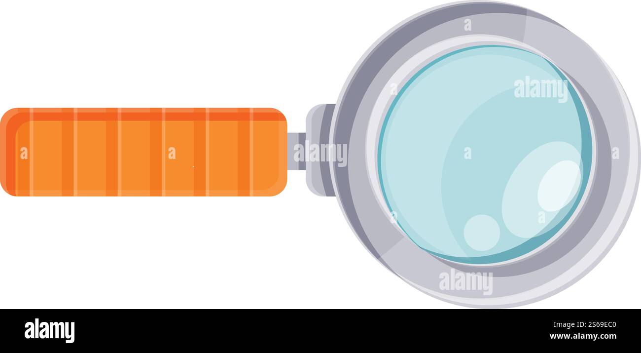 Magnifier glass icon. Cartoon of magnifier glass vector icon for web ...