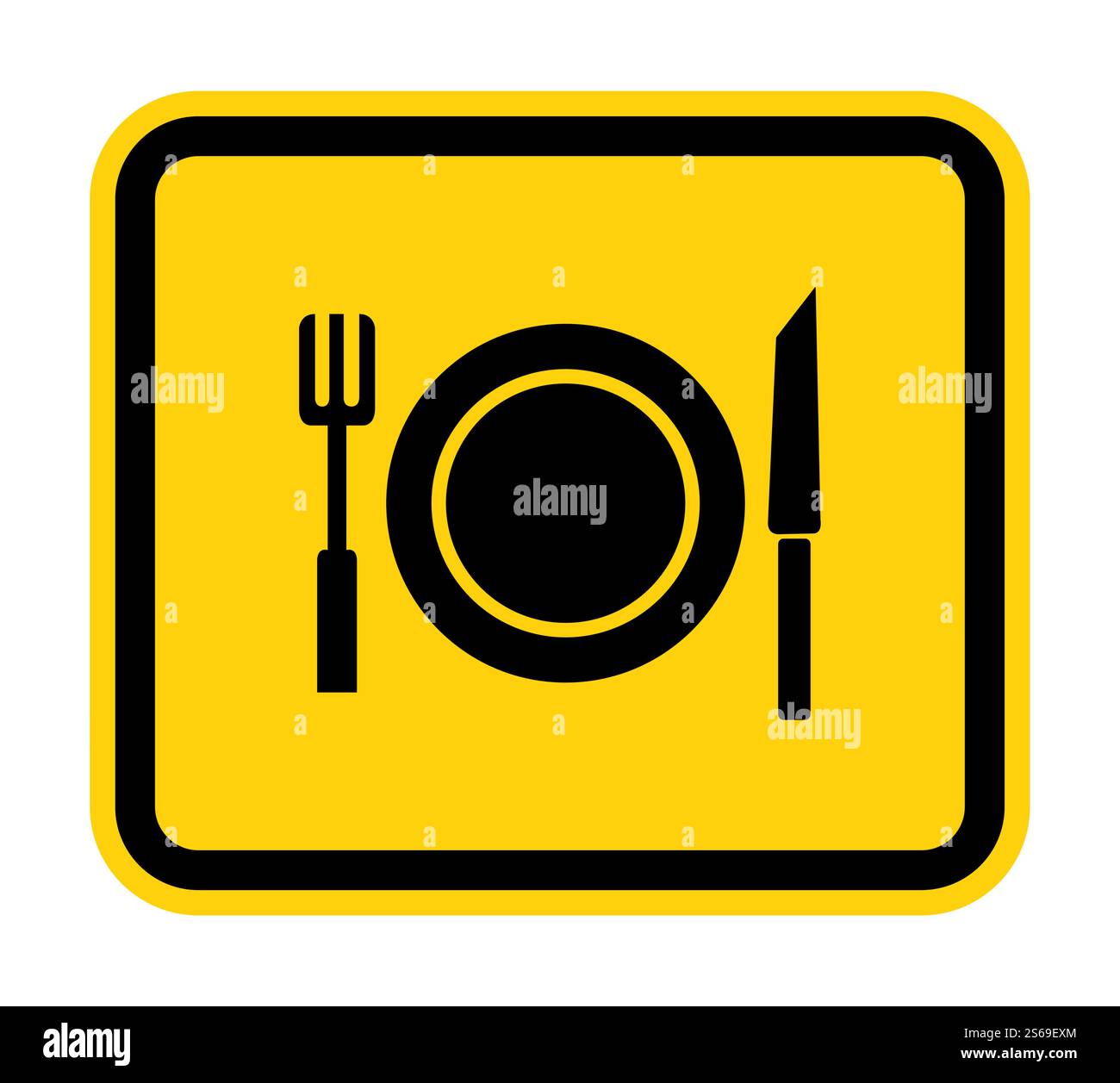 No Eating Symbol Sign Isolate On White Background,Vector Illustration Stock Vector