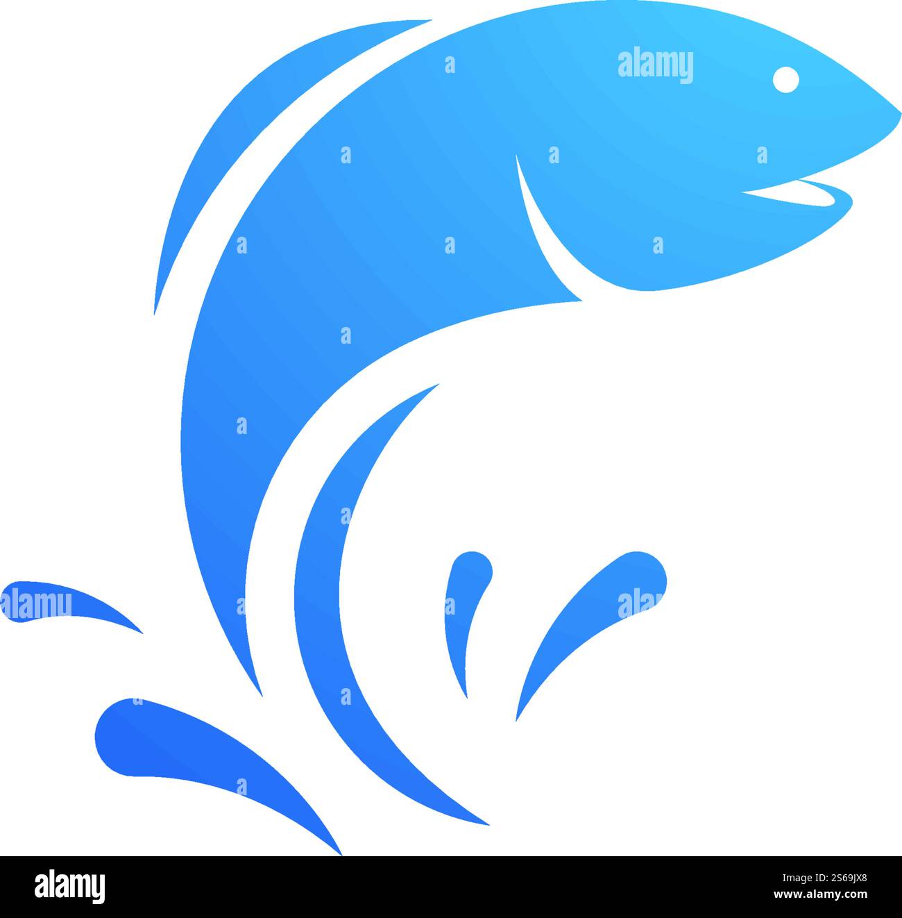 Fish Logo ilustration vector Template Stock Vector
