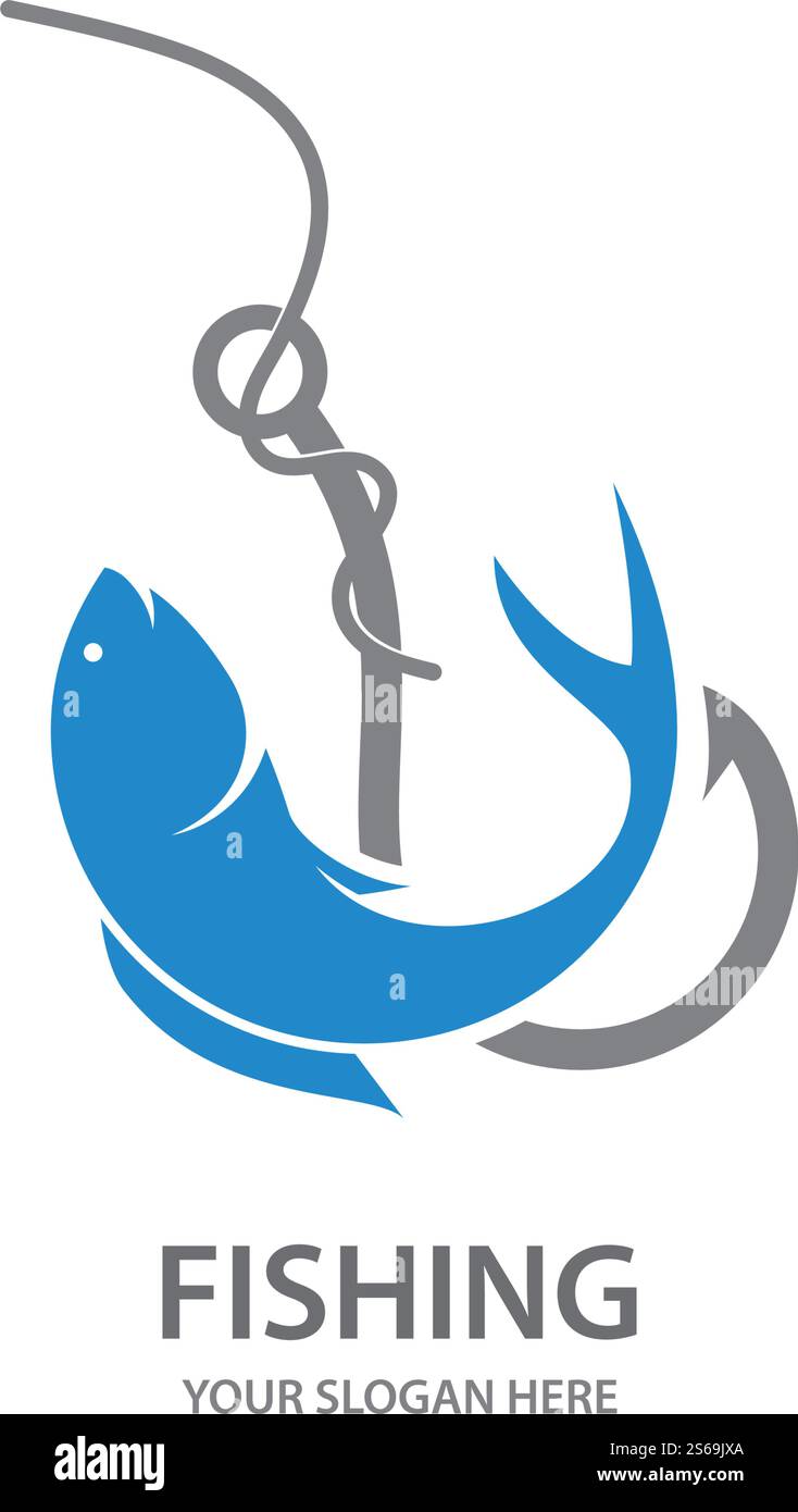 Fish Logo ilustration vector Template Stock Vector