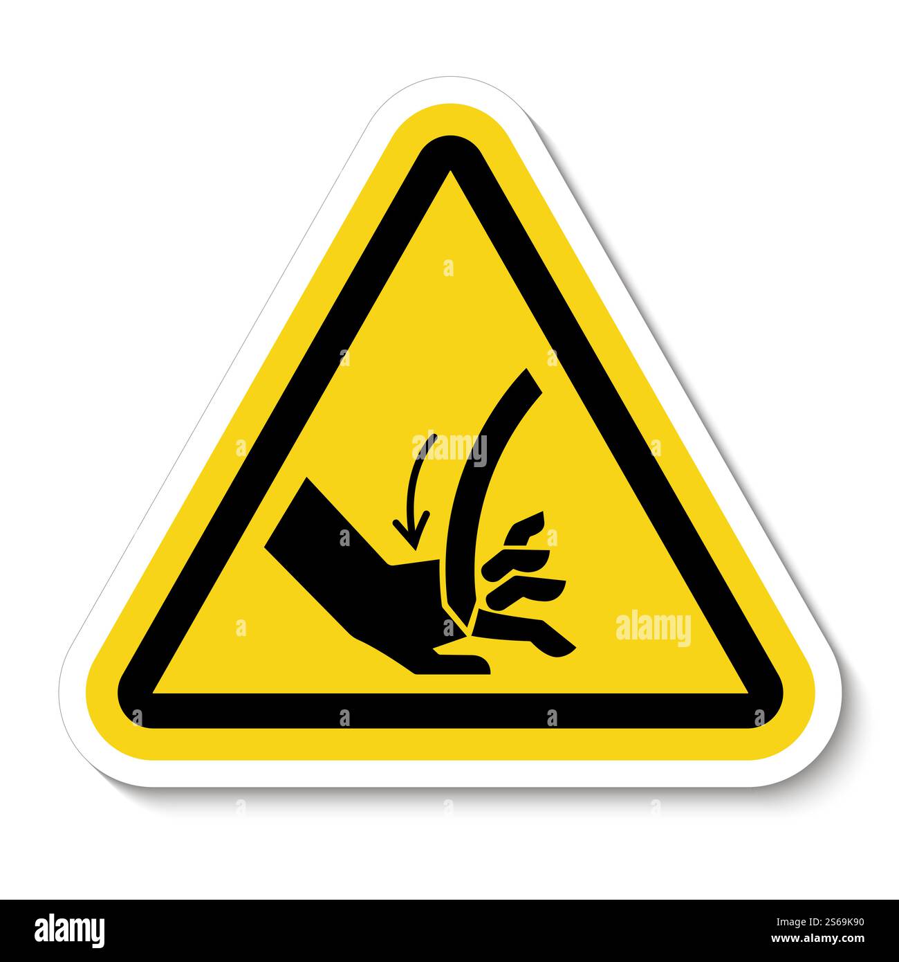 Cutting of Hand Curved Blade Symbol Sign Isolate On White Background ...