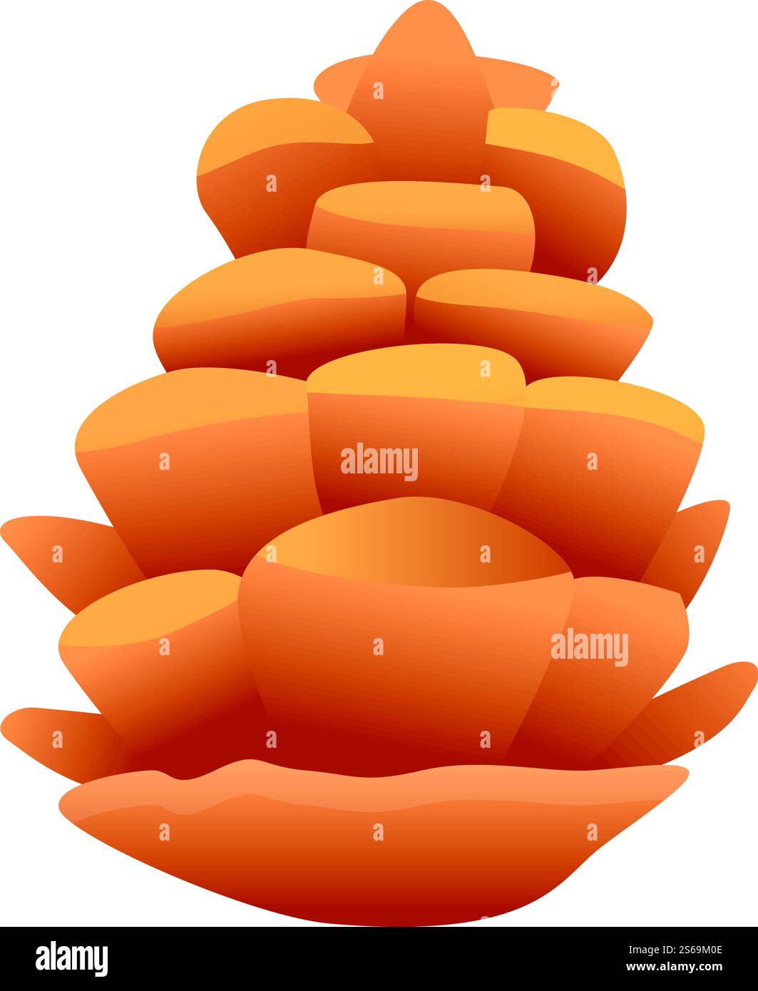Winter pine cone icon. Cartoon of winter pine cone vector icon for web ...