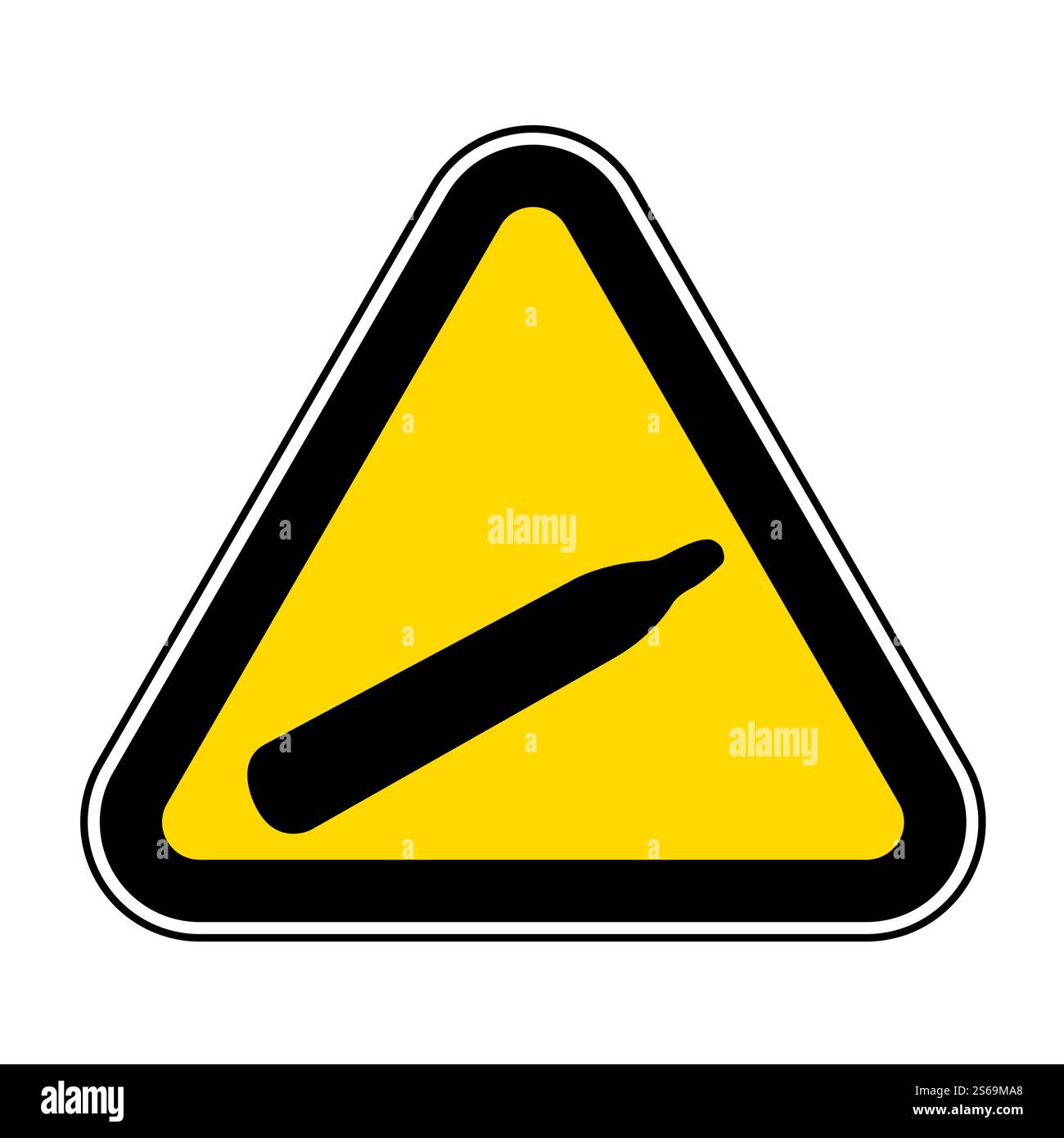 Danger Pressure Gas Symbol Sign Isolate On White Background,Vector ...